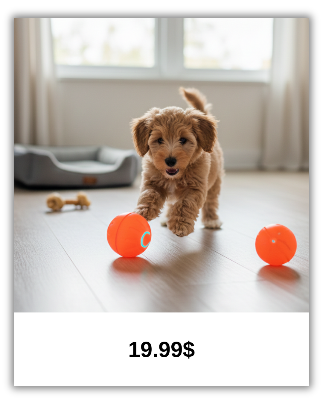 SwiftPaws™ Interactive Bouncing Ball – Gravity-Activated Automatic Dog Toy