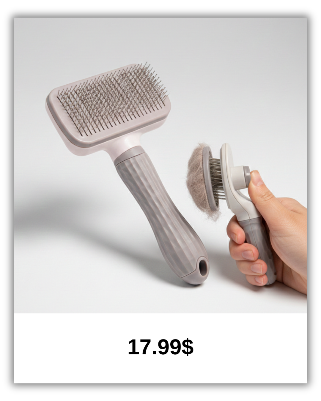 GroomPro™ – Self-Cleaning Slicker Brush for Professional Pet Deshedding