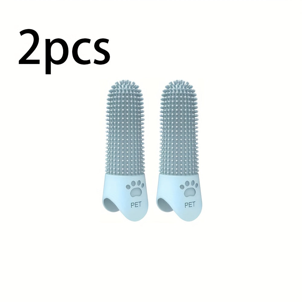 PearlSmile™ – 360° Silicone Finger Toothbrush for Dogs & Cats (2-Pack)