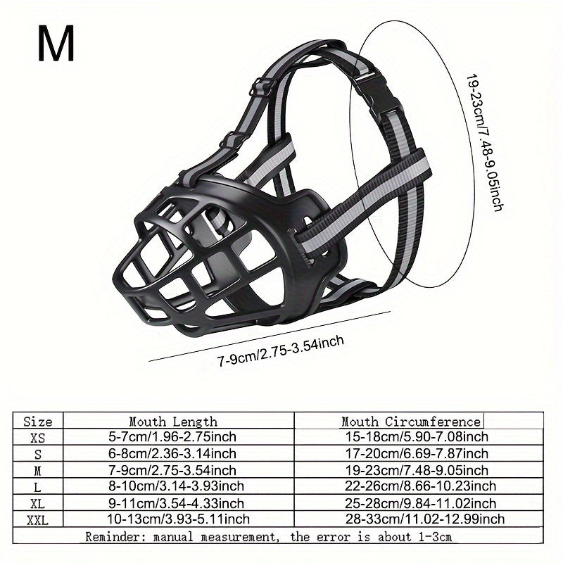 PetZen™ Ultra-Breathable Soft Mesh Muzzle – Comfortable & Secure Anti-Biting & Chewing Protection