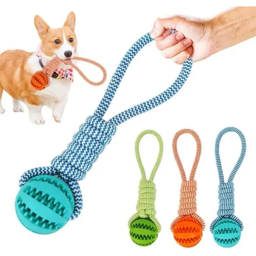Tug-n-Treat™ Heavy-Duty Braided Rope Toy – Interactive Teeth Cleaning Chew & Treat Dispenser