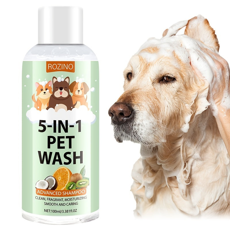 PureCoat™ – 5-in-1 Professional Pet Shampoo: Cleans, Conditions & Deodorizes