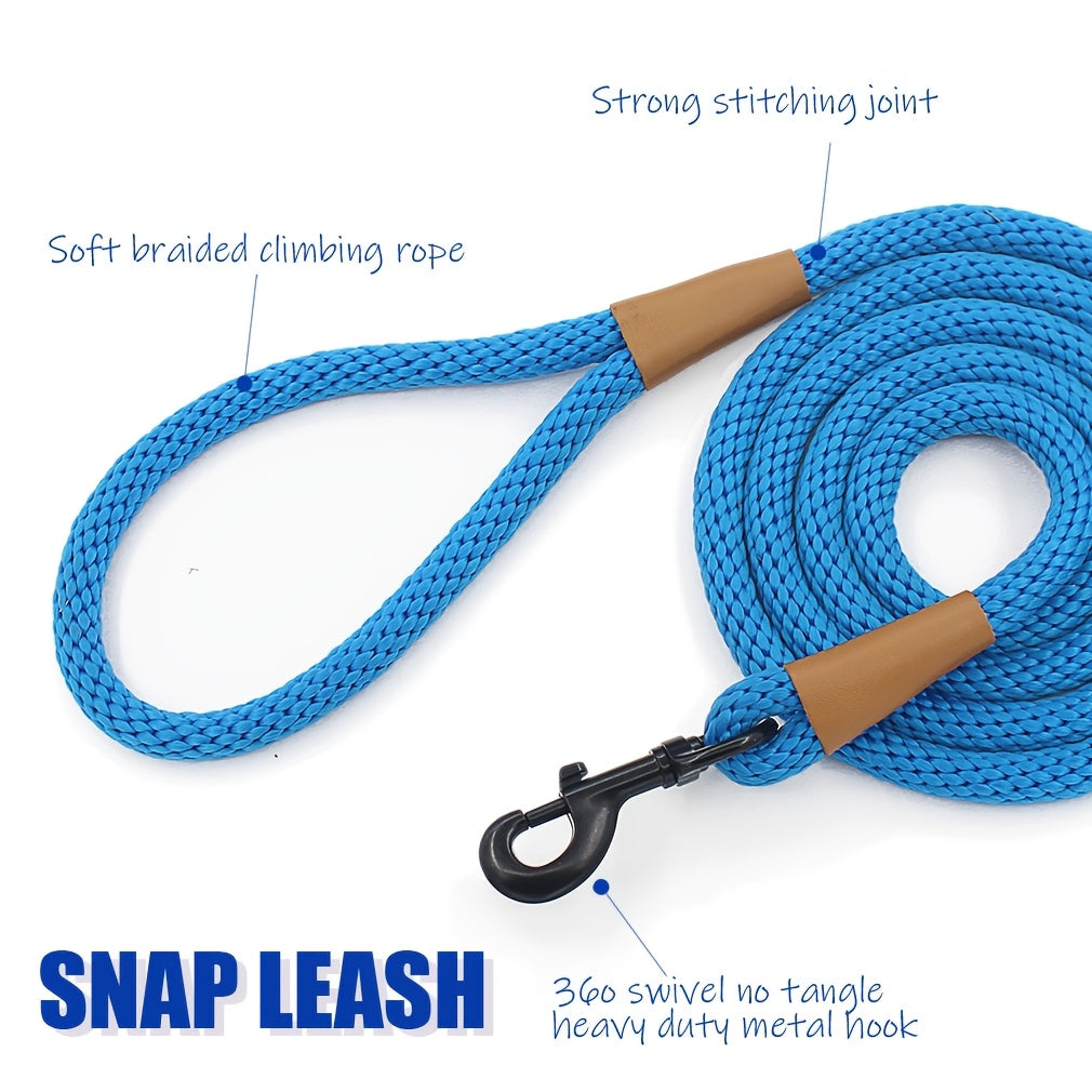 StrongHold™ – Heavy-Duty Nylon Dog Leash with Comfort Grip
