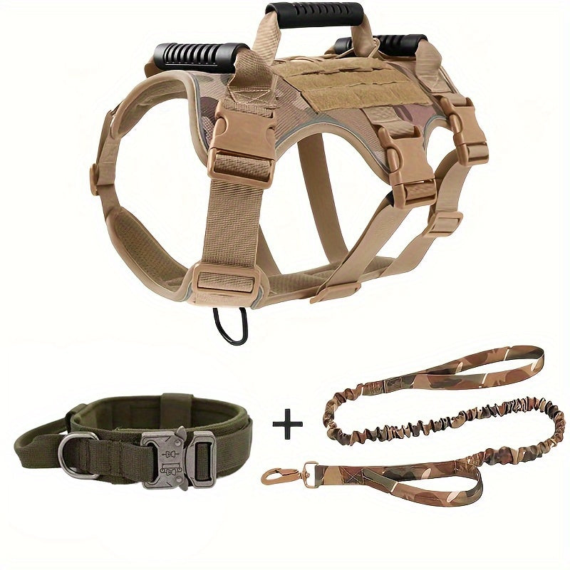 K9 Elite™ – Tactical No-Pull Dog Harness, Collar & Bungee Leash Set