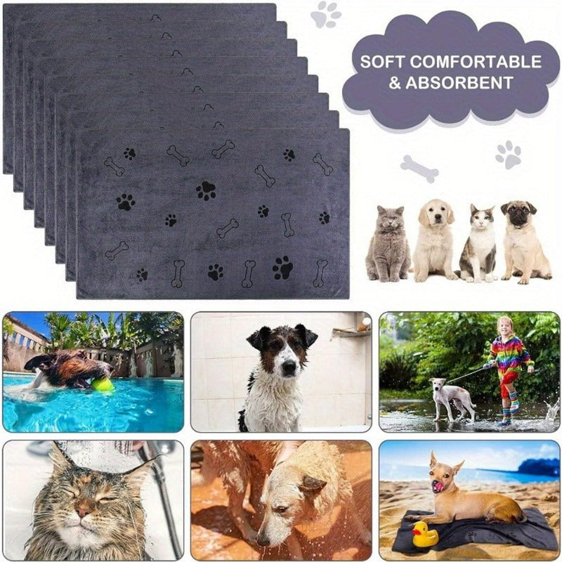 DryPaws™ – Ultra-Absorbent Microfiber Pet Towel for Fast Drying
