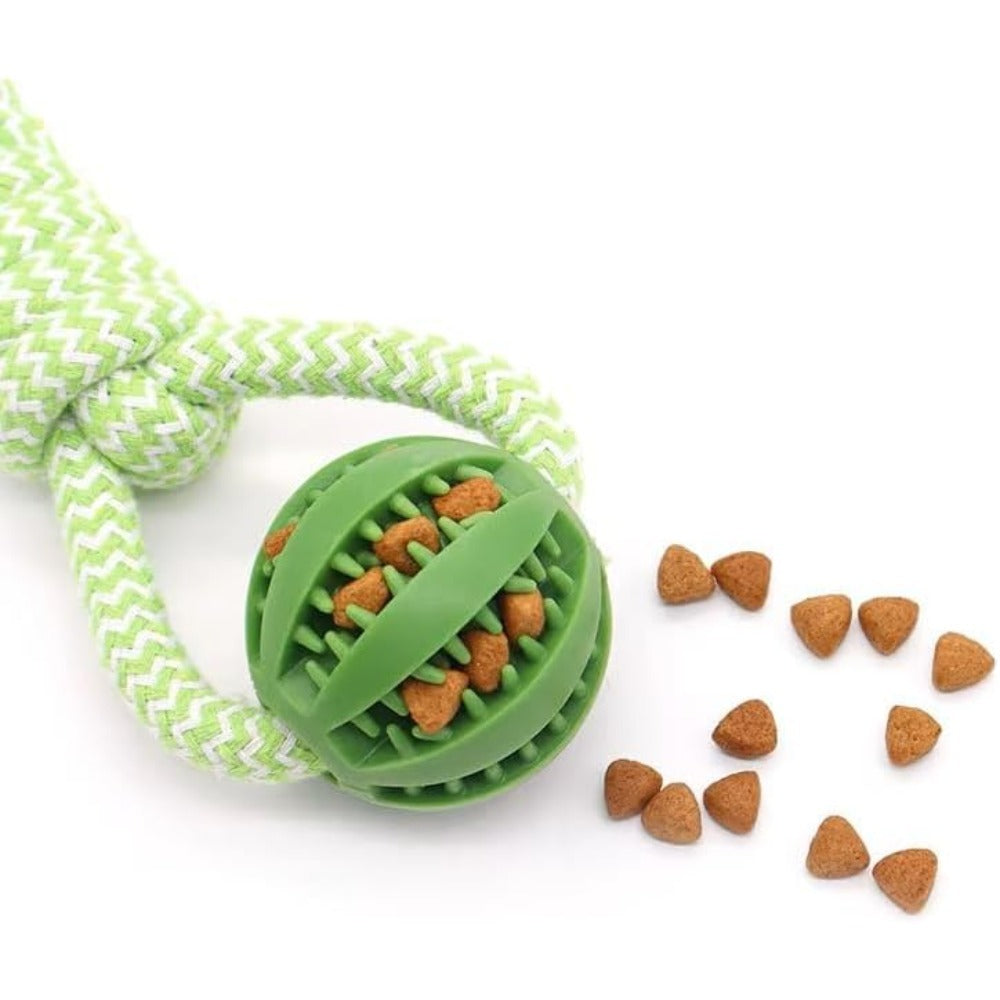 Tug-n-Treat™ Heavy-Duty Braided Rope Toy – Interactive Teeth Cleaning Chew & Treat Dispenser