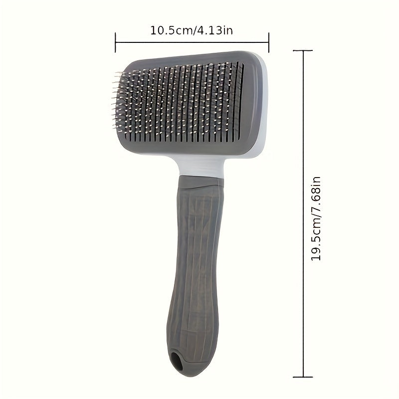 GroomPro™ – Self-Cleaning Slicker Brush for Professional Pet Deshedding