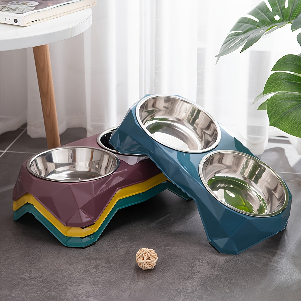 DuoFeast™ Ergonomic Double Elevated Pet Bowls - Optimized for Small Dogs & Cats