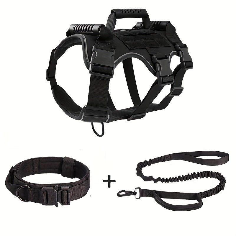 K9 Elite™ – Tactical No-Pull Dog Harness, Collar & Bungee Leash Set