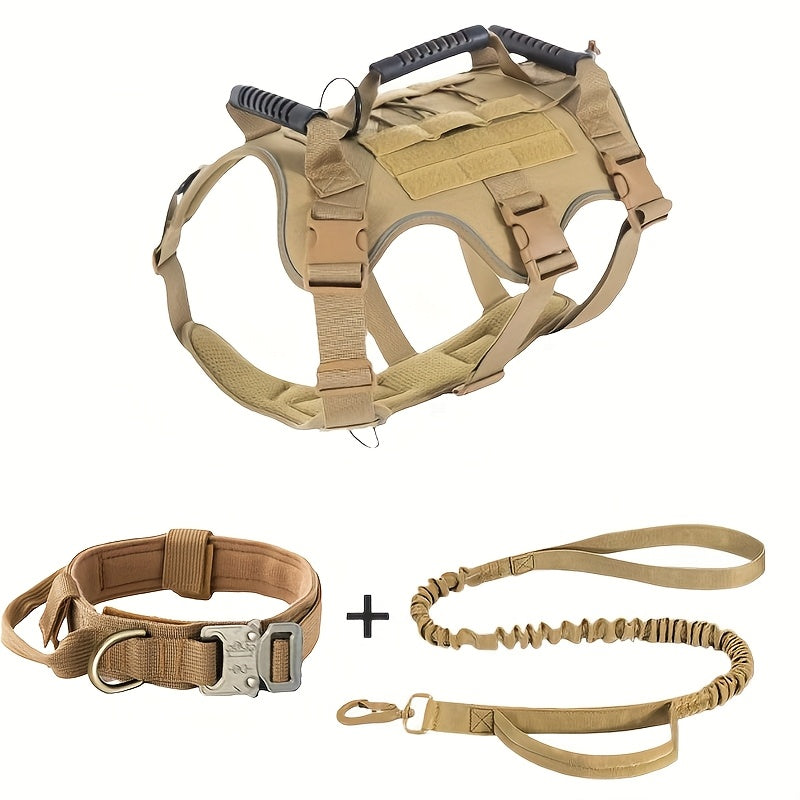 K9 Elite™ – Tactical No-Pull Dog Harness, Collar & Bungee Leash Set