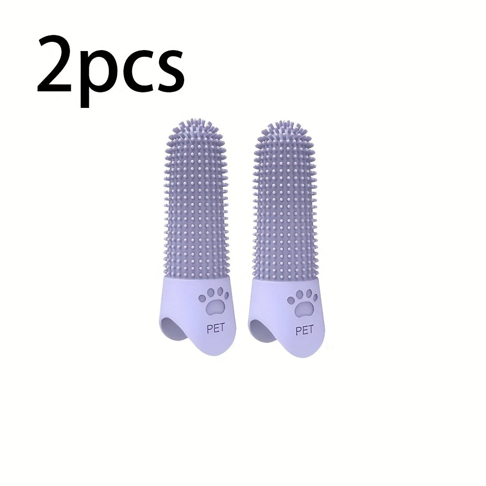 PearlSmile™ – 360° Silicone Finger Toothbrush for Dogs & Cats (2-Pack)