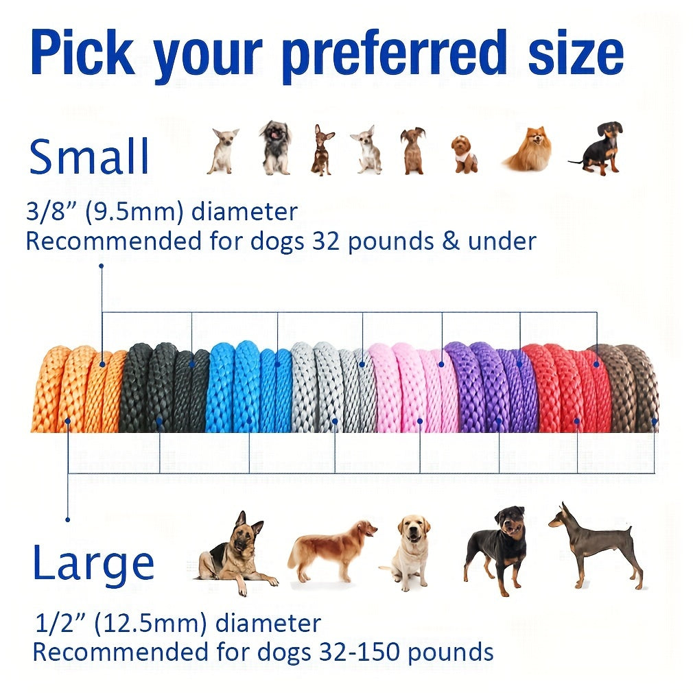 StrongHold™ – Heavy-Duty Nylon Dog Leash with Comfort Grip