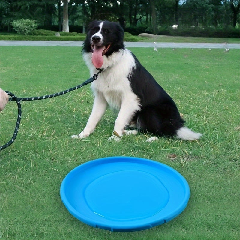SkyFlyer™ Durable Soft Silicone Flying Disc – High-Visibility Interactive Training Toy for Dogs