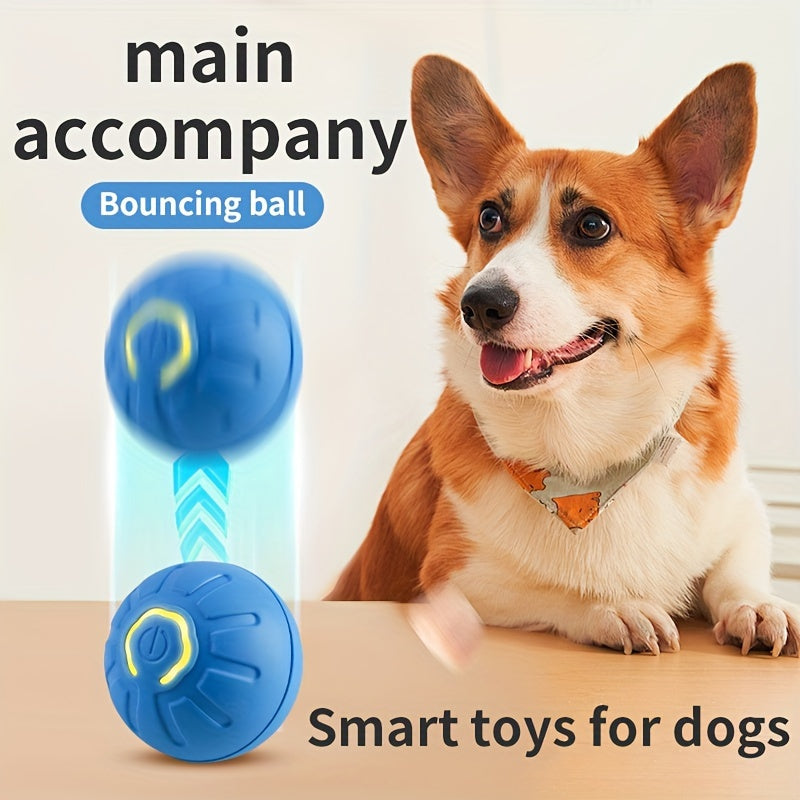 SwiftPaws™ Interactive Bouncing Ball – Gravity-Activated Automatic Dog Toy