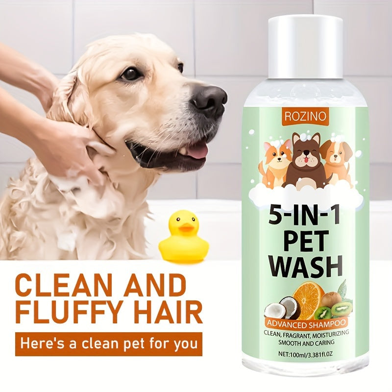 PureCoat™ – 5-in-1 Professional Pet Shampoo: Cleans, Conditions & Deodorizes