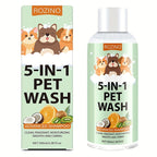 PureCoat™ – 5-in-1 Professional Pet Shampoo: Cleans, Conditions & Deodorizes