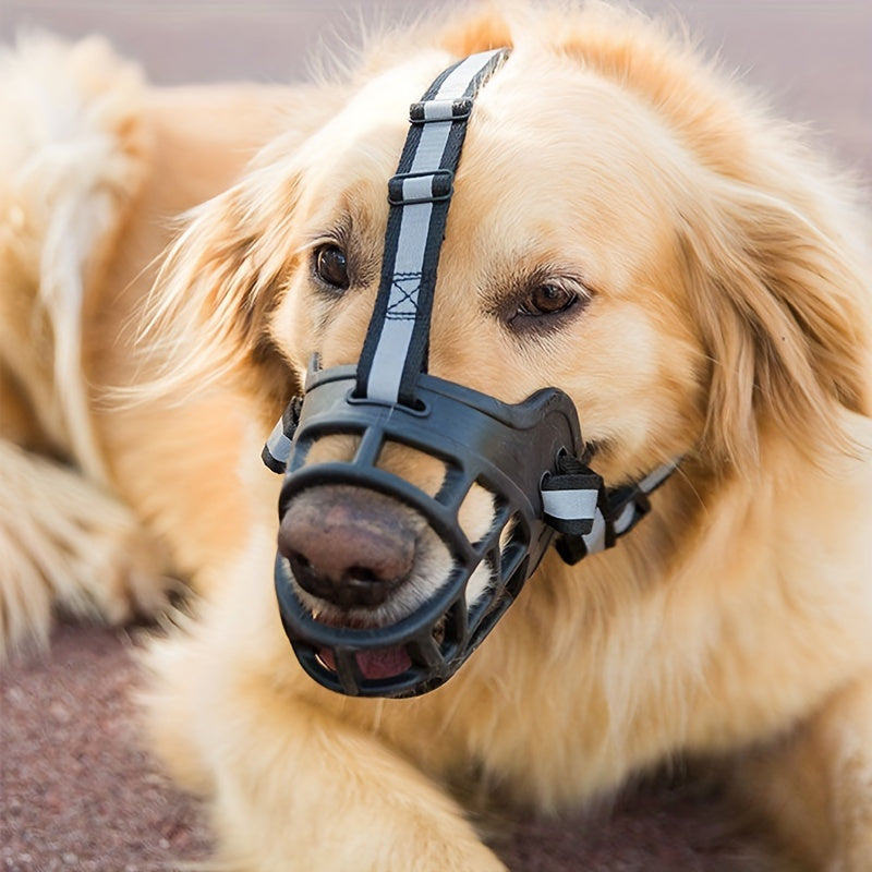 PetZen™ Ultra-Breathable Soft Mesh Muzzle – Comfortable & Secure Anti-Biting & Chewing Protection